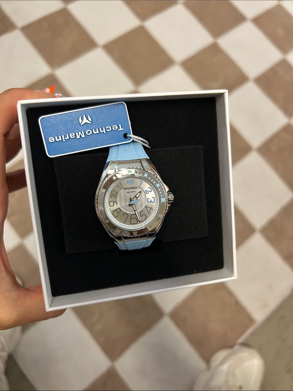 Technomarine Watch with Light Blue Strap
